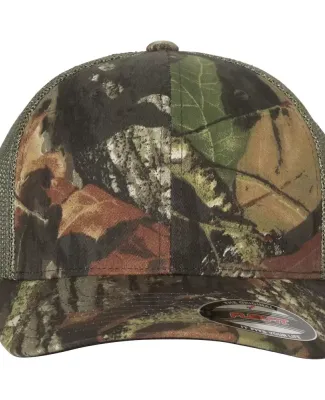 Yupoong-Flex Fit 6911 Mossy Oak Stretch Mesh Cap BREAKUP/ OLV MSH