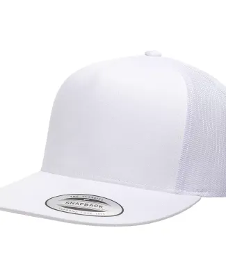 Yupoong-Flex Fit 6006 Five-Panel Classic Trucker C in White