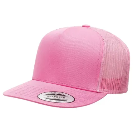 Yupoong-Flex Fit 6006 Five-Panel Classic Trucker C in Pink
