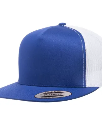 Yupoong-Flex Fit 6006 Five-Panel Classic Trucker C in Royal/ white