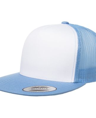 Yupoong-Flex Fit 6006 Five-Panel Classic Trucker C in Carolina blue/ white/ caroline blue