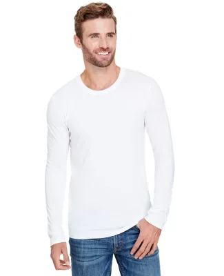 Anvil 6740 Triblend Long Sleeve T-Shirt in White
