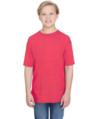 Anvil 6750B Youth Triblend Tee in Heather red