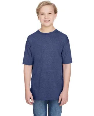 Anvil 6750B Youth Triblend Tee in Heather blue
