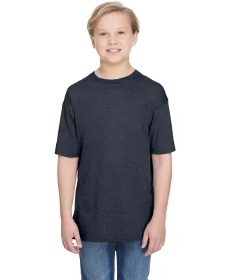 Anvil 6750B Youth Triblend Tee in Heather navy