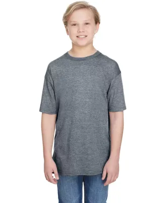 Anvil 6750B Youth Triblend Tee in Heather graphite