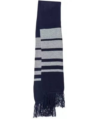 Sportsman SP07 Soccer Scarf Navy/ Heather Grey