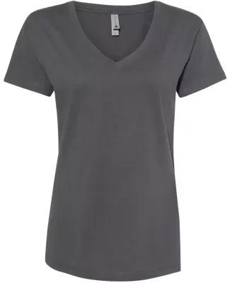 Next Level Apparel 3940 Ladies' Relaxed V-Neck T-S HEAVY METAL