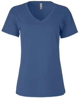 Next Level Apparel 3940 Ladies' Relaxed V-Neck T-S in Royal