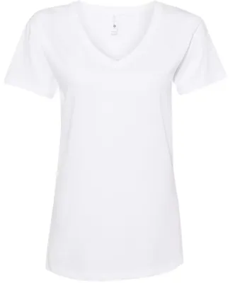 Next Level Apparel 3940 Ladies' Relaxed V-Neck T-S WHITE