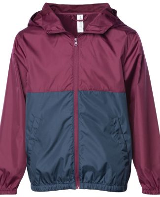 Independent Trading Co. EXP24YWZ Youth Light Weigh in Maroon/ classic navy