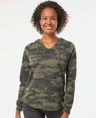 Independent Trading Co. PRM2500 Women's Lightweigh in Forest camo heather