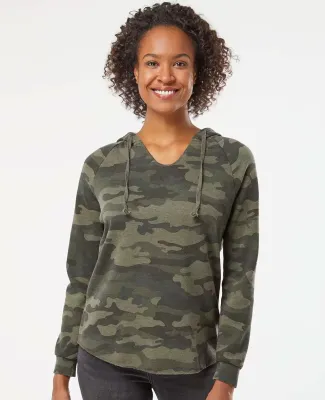 Independent Trading Co. PRM2500 Women's Lightweigh Forest Camo Heather