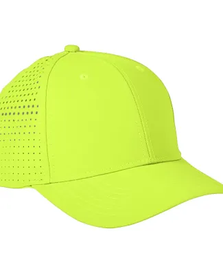 Big Accessories BA537 Performance Perforated Cap NEON YELLOW