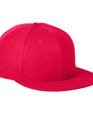 Big Accessories BA539 Flat Bill Sport Cap in Red