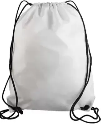 Liberty Bags 8886 Value Drawstring Backpack WHITE