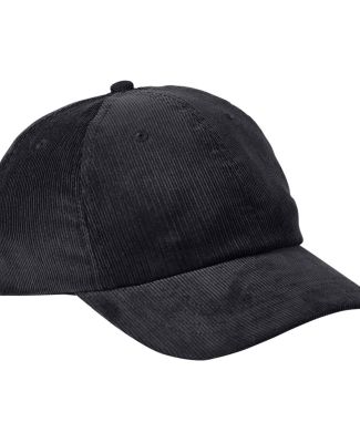 Big Accessories BA703 Corduroy Cap in Black