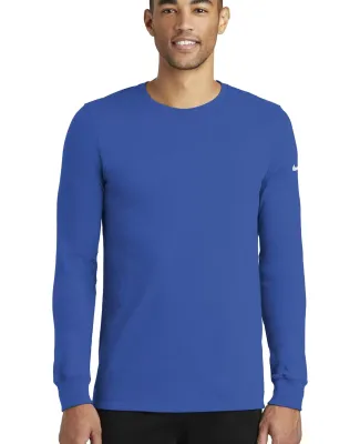 Nike BQ5230  Dri-FIT Cotton/Poly Long Sleeve Perfo Rush Blue