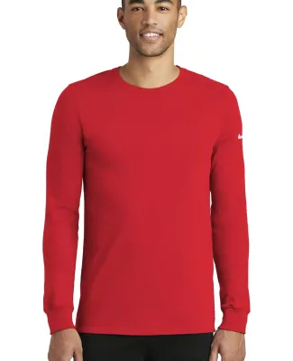 Nike BQ5230  Dri-FIT Cotton/Poly Long Sleeve Perfo University Red
