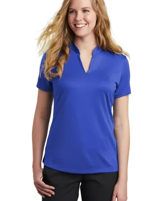 Nike AA1848  Ladies Dri-FIT Hex Textured V-Neck Po Game Royal
