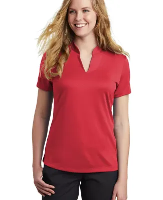 Nike AA1848  Ladies Dri-FIT Hex Textured V-Neck Po Gym Red