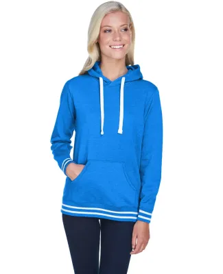J America 8651 Relay Women's Hooded Pullover Sweat in Royal