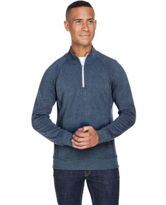 J America 8869 Triblend 1/4 Zip Pullover Sweatshir in True navy triblend