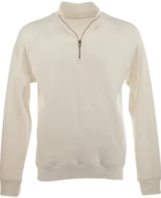 J America 8869 Triblend 1/4 Zip Pullover Sweatshir Antique White