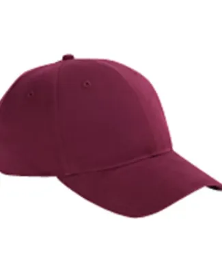 BX002 Big Accessories 6-Panel Brushed Twill Struct in Maroon