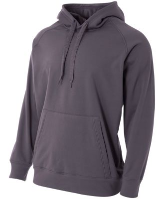 A4 Apparel NB4237 Youth Solid Tech Fleece Pulloeve Graphite