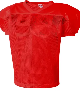 A4 Apparel N4260 Adult Drills Polyester Mesh Pract SCARLET