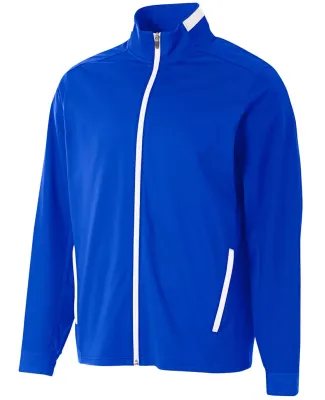 A4 Apparel N4261 Adult League Full Zip Jacket ROYAL/ WHITE