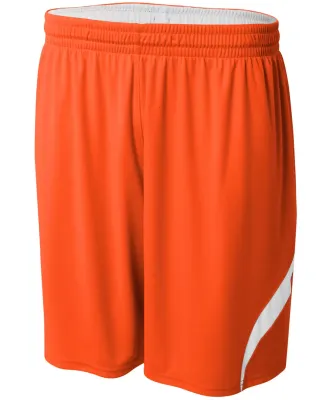A4 Apparel N5364 Adult Performance Doubl/Double Re ORANGE/ WHITE
