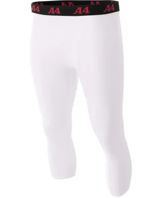 A4 Apparel N6202 Adult Polyester/Spandex Compressi WHITE