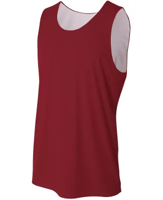 A4 Apparel NB2375 Youth Performance Jump Reversibl CARDINAL/ WHITE