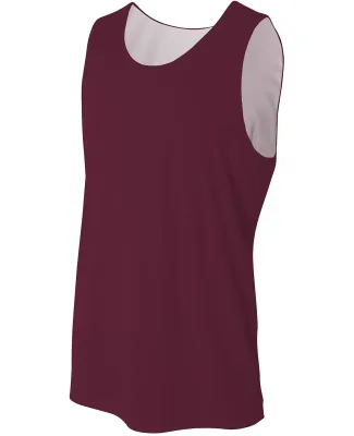 A4 Apparel NB2375 Youth Performance Jump Reversibl MAROON WHITE