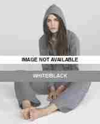 7010 Bella® Ladies' Full Zip Two Tone Hooded Flee White/Black