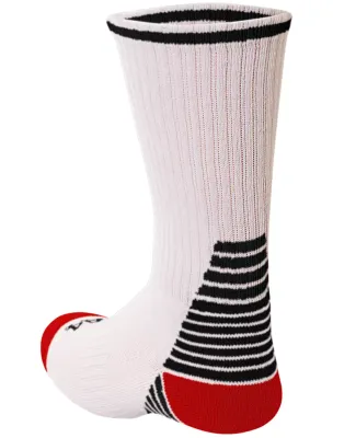 A4 Apparel S8009 Pro Team Socks White/Black/Red