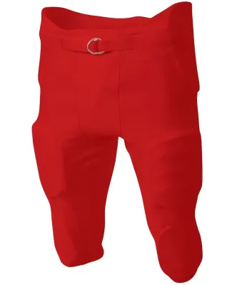 A4 Apparel N6198 Men's Integrated Zone Football Pa SCARLET