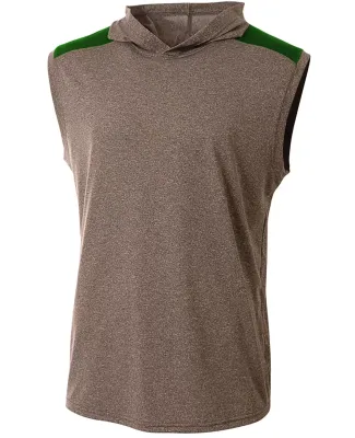 A4 Apparel N3031 Men's Tourney-Layering Sleeveless HEATHER/ FOREST