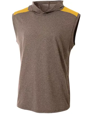 A4 Apparel N3031 Men's Tourney-Layering Sleeveless HEATHER/ GOLD