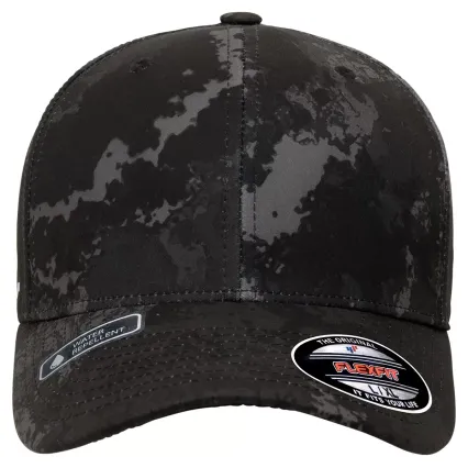 Yupoong Flexfit 6277 Wooly Combed Hat by Yupoong in Poseidon black