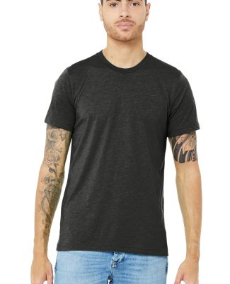 Bella Canvas 3413 Unisex Howard Tri-blend Wholesal in Char blk triblnd