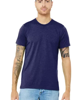 BELLA+CANVAS 3413 Unisex Howard Tri-blend T-shirt in Navy triblend