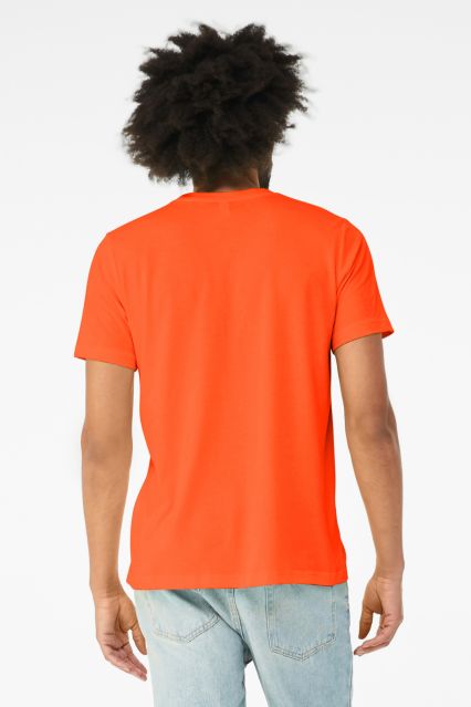 Bella Canvas 3413 Unisex Howard Tri-blend Wholesal in Solid orange triblend