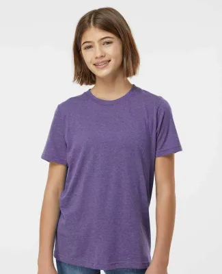Tultex 265 - Youth Poly-Rich Blend Tee in Heather purple