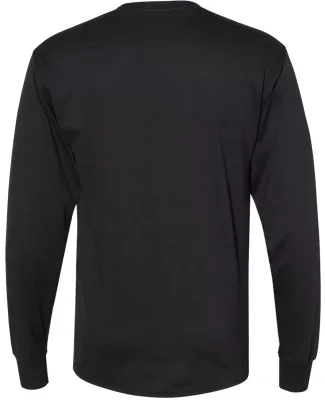 Hanes W120 Workwear Long Sleeve Pocket T-Shirt Black