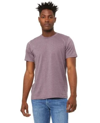 Bella + Canvas 3001CVC Unisex Short Sleeve Heather in Heather purple