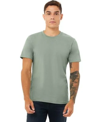 Bella + Canvas 3001CVC Unisex Short Sleeve Heather in Heather sage