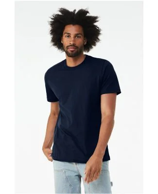 Bella + Canvas 3001CVC Unisex Short Sleeve Heather in Solid navy blend